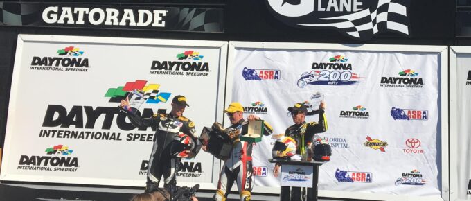 2017 Daytona 200 Podium